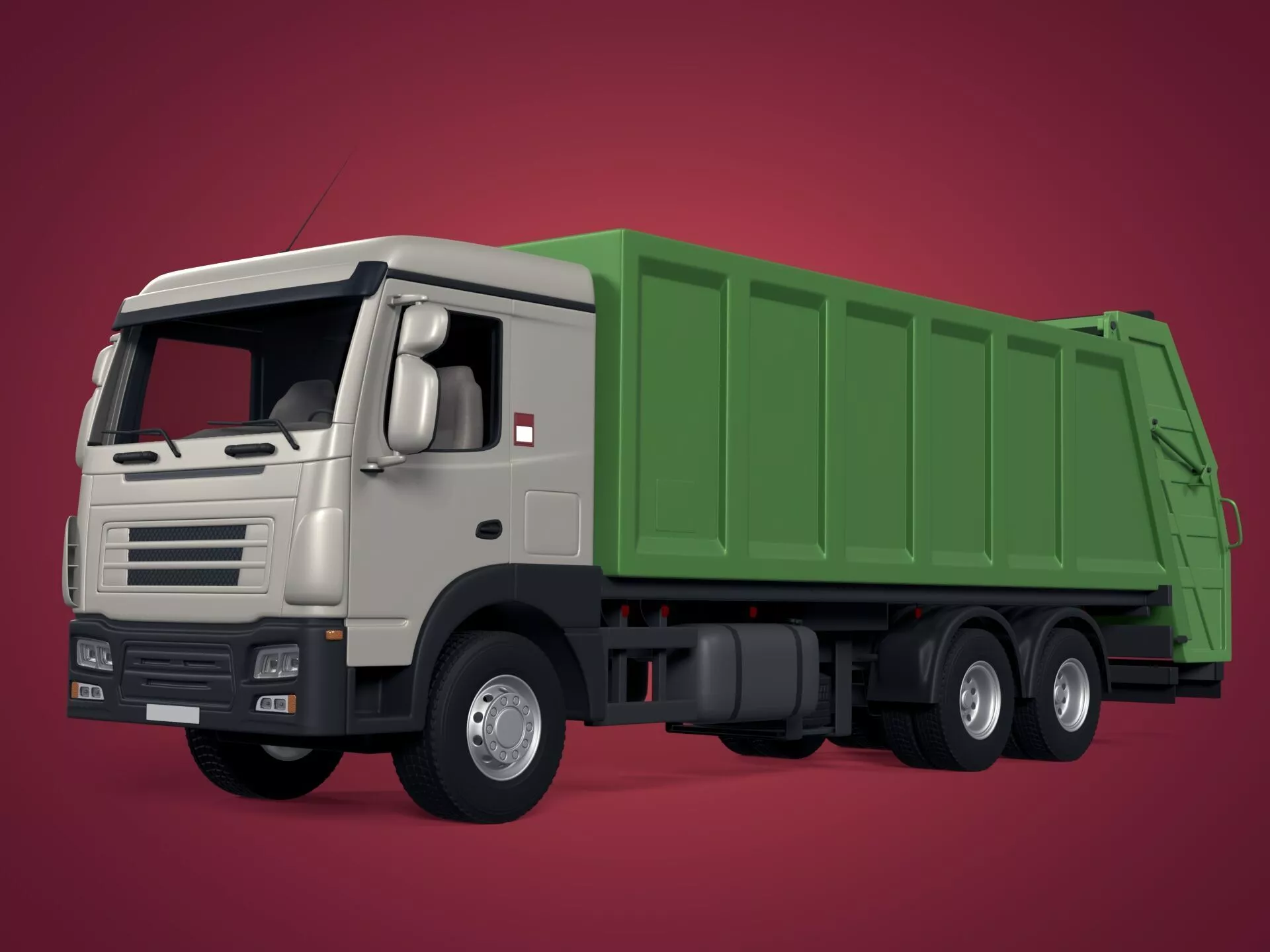 Generic Garbage Truck 3D model