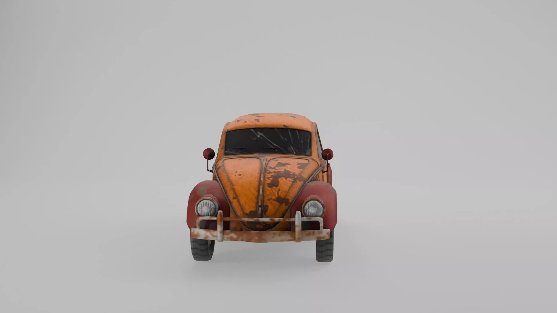 Low Poly Beetle Car - Stylized Game Prop Low-poly 3D model