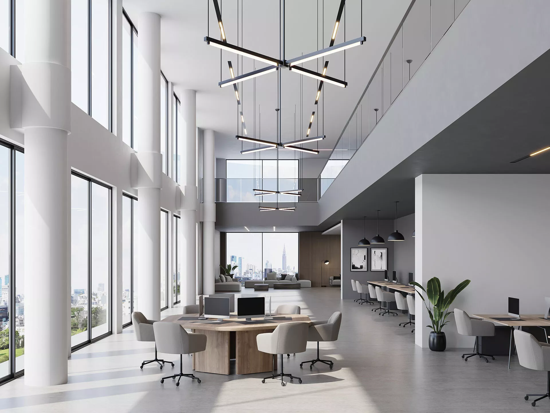 interior scene modern office 10 3D model