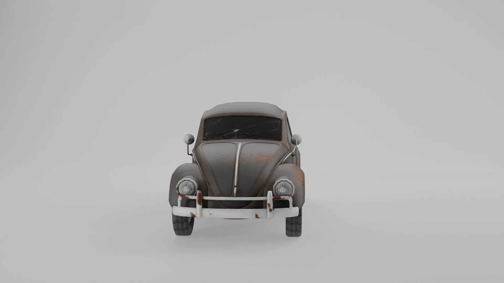 Low Poly Beetle Car - Stylized Game Prop Low-poly 3D model