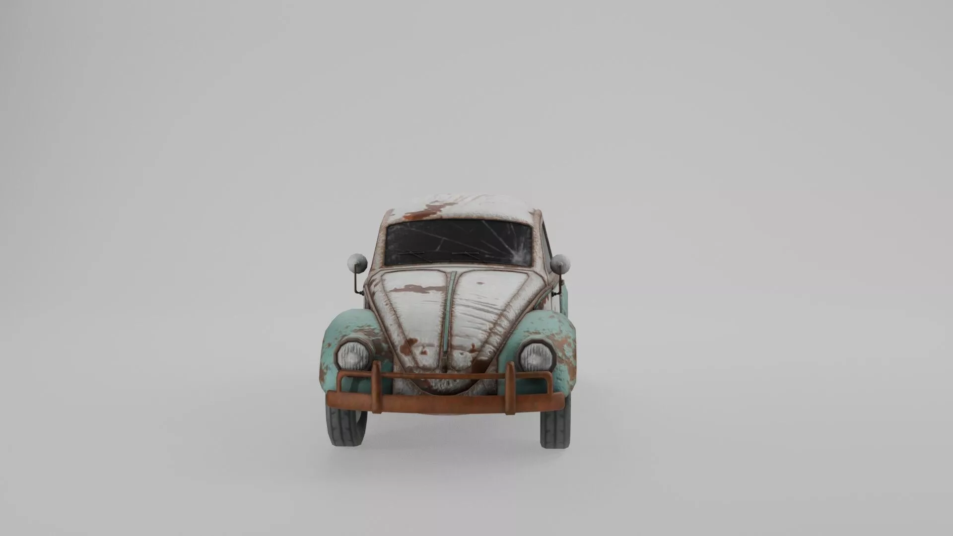 Low Poly Beetle Car - Stylized Game Prop Low-poly 3D model
