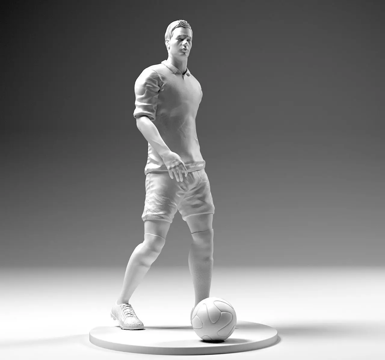 Footballer 02 Prepare To Footstrike 02 Stl 3D print model