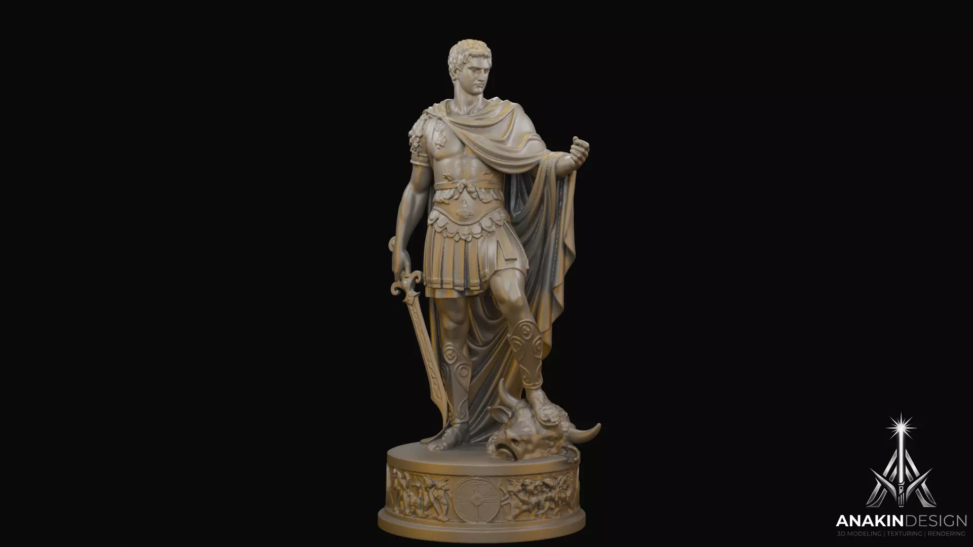 Theseus Slayer of Minotaur Statue 3D Print Model 3D print model
