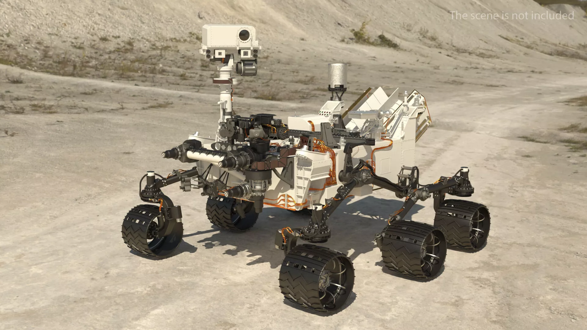 Mars Exploration Rover Rigged 3D model