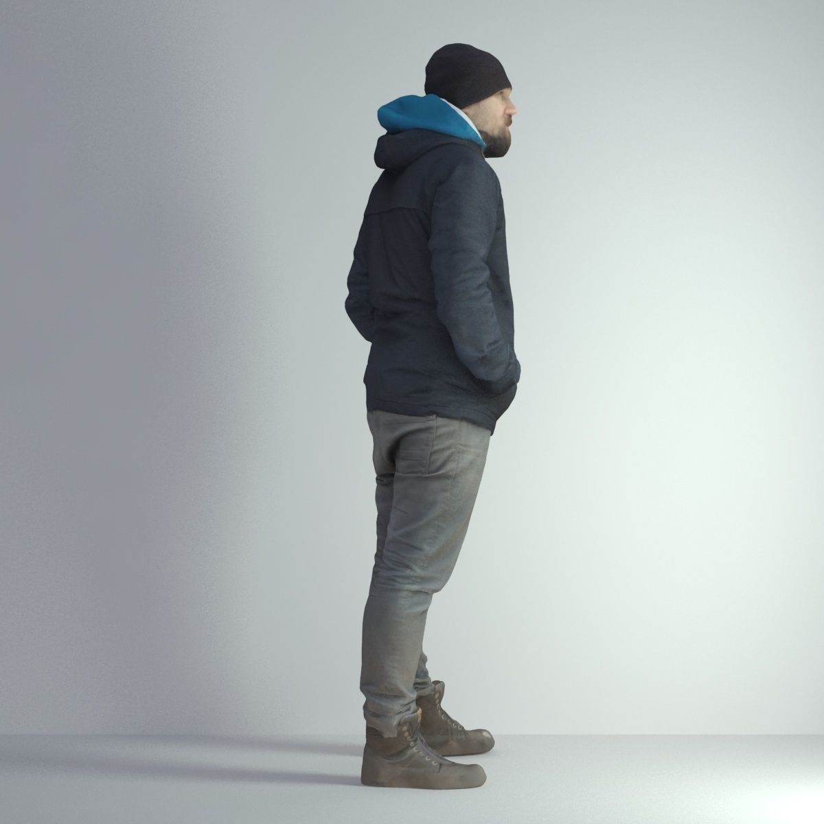 3D Scan Man Winter 001 3D model_16