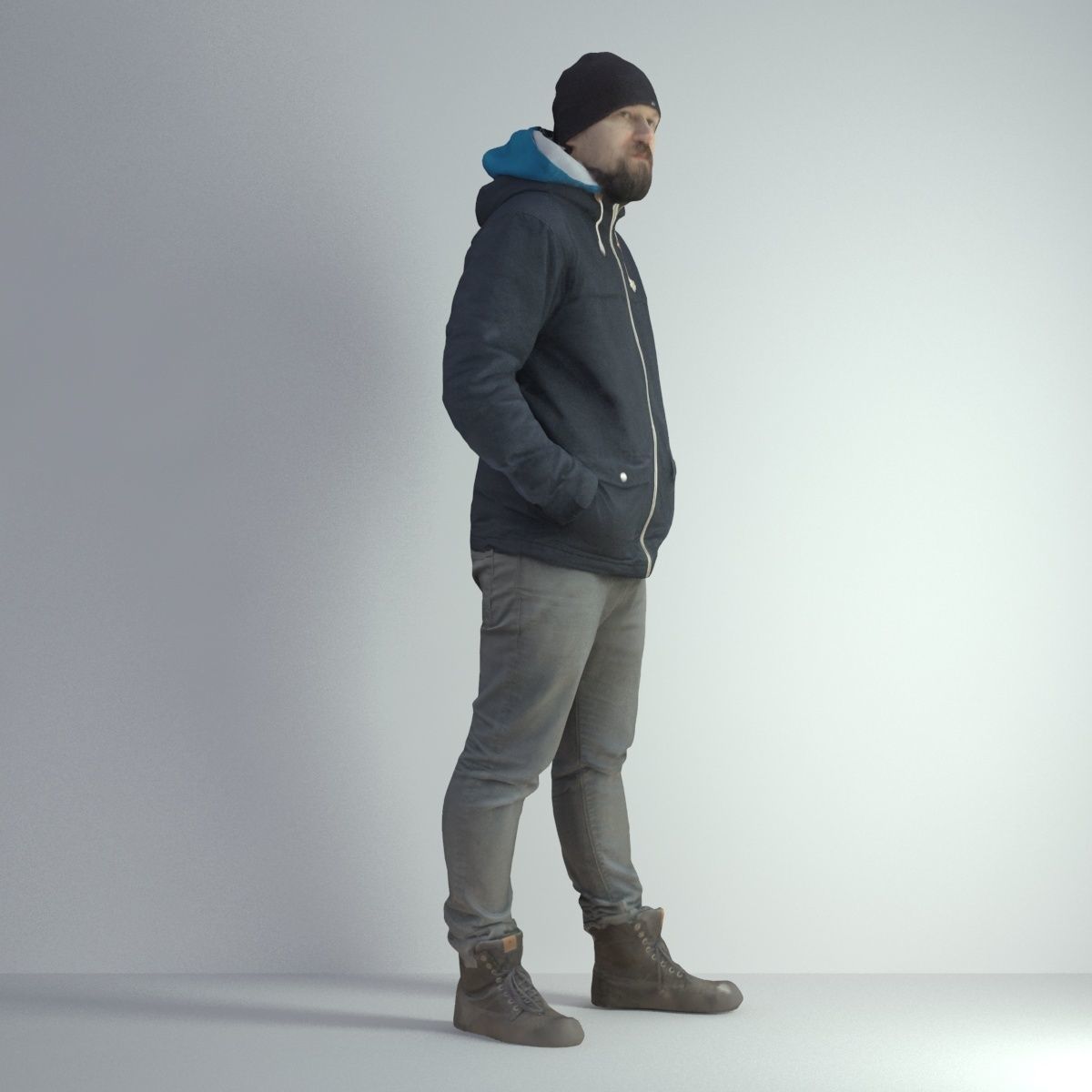 3D Scan Man Winter 001 3D model_12
