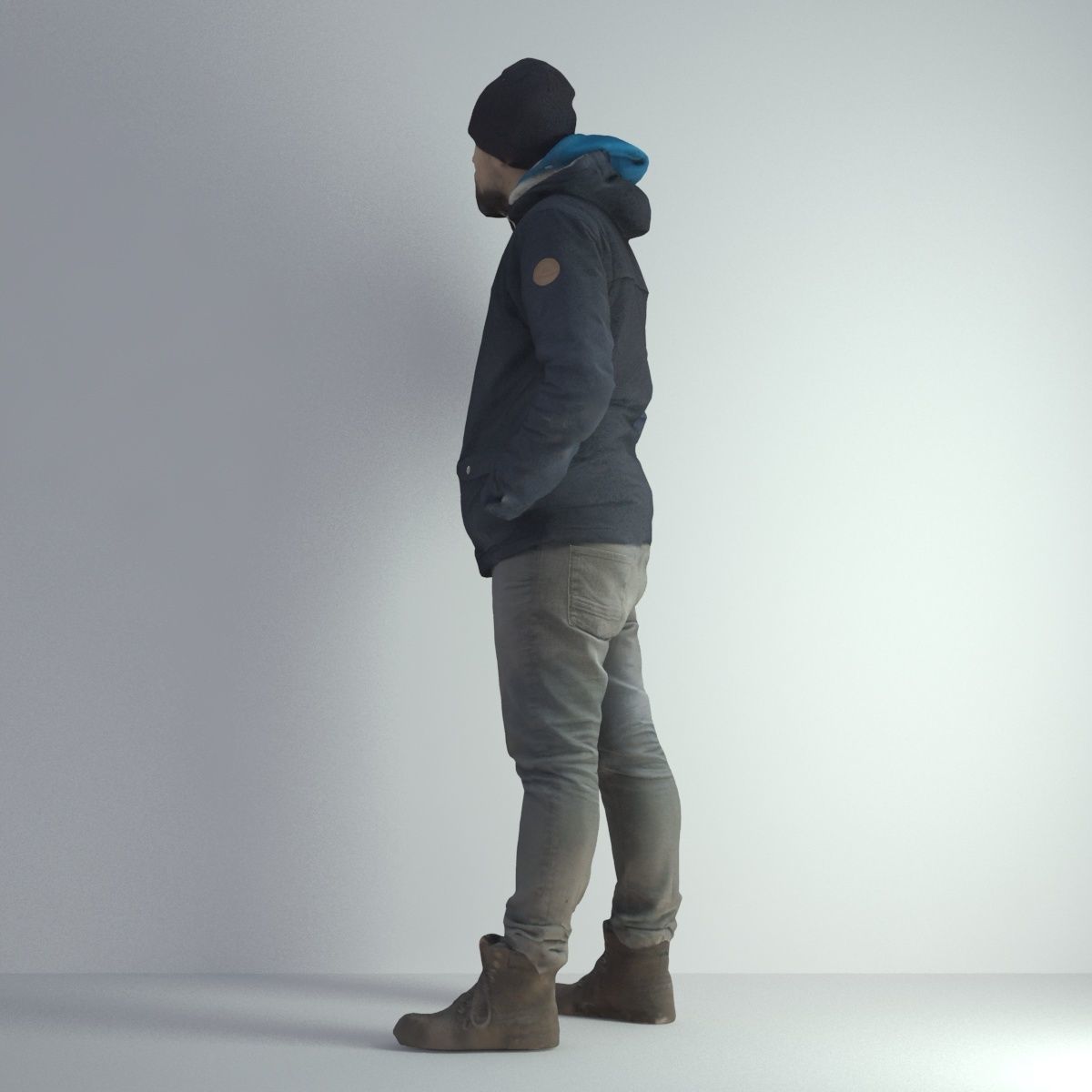 3D Scan Man Winter 001 3D model_31