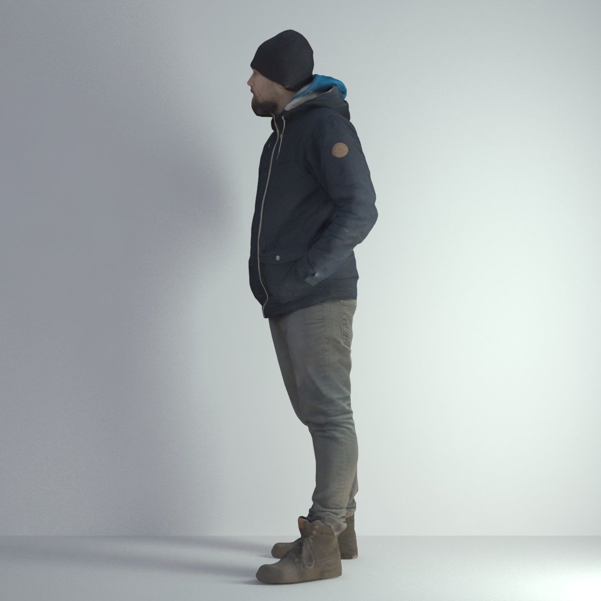 3D Scan Man Winter 001 3D model_34