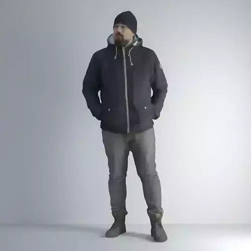 3D Scan Man Winter 001