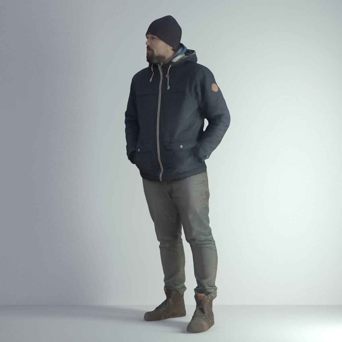 3D Scan Man Winter 001 3D model_38