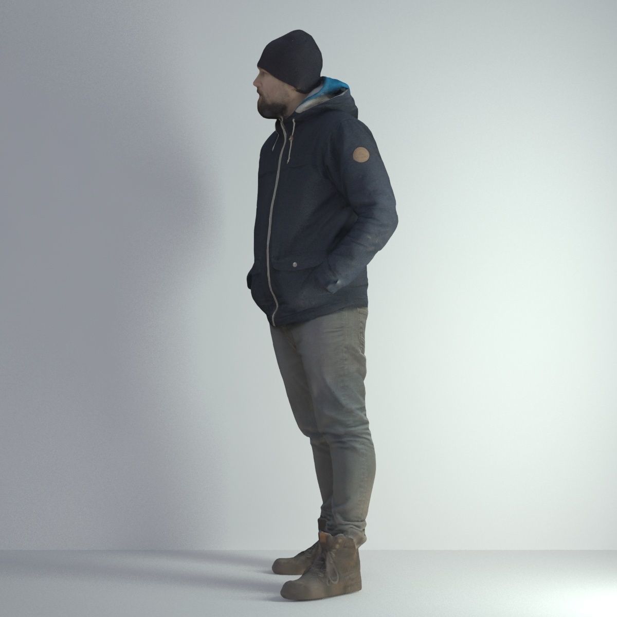 3D Scan Man Winter 001 3D model_35