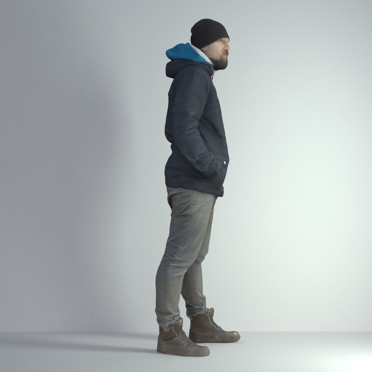 3D Scan Man Winter 001 3D model_14