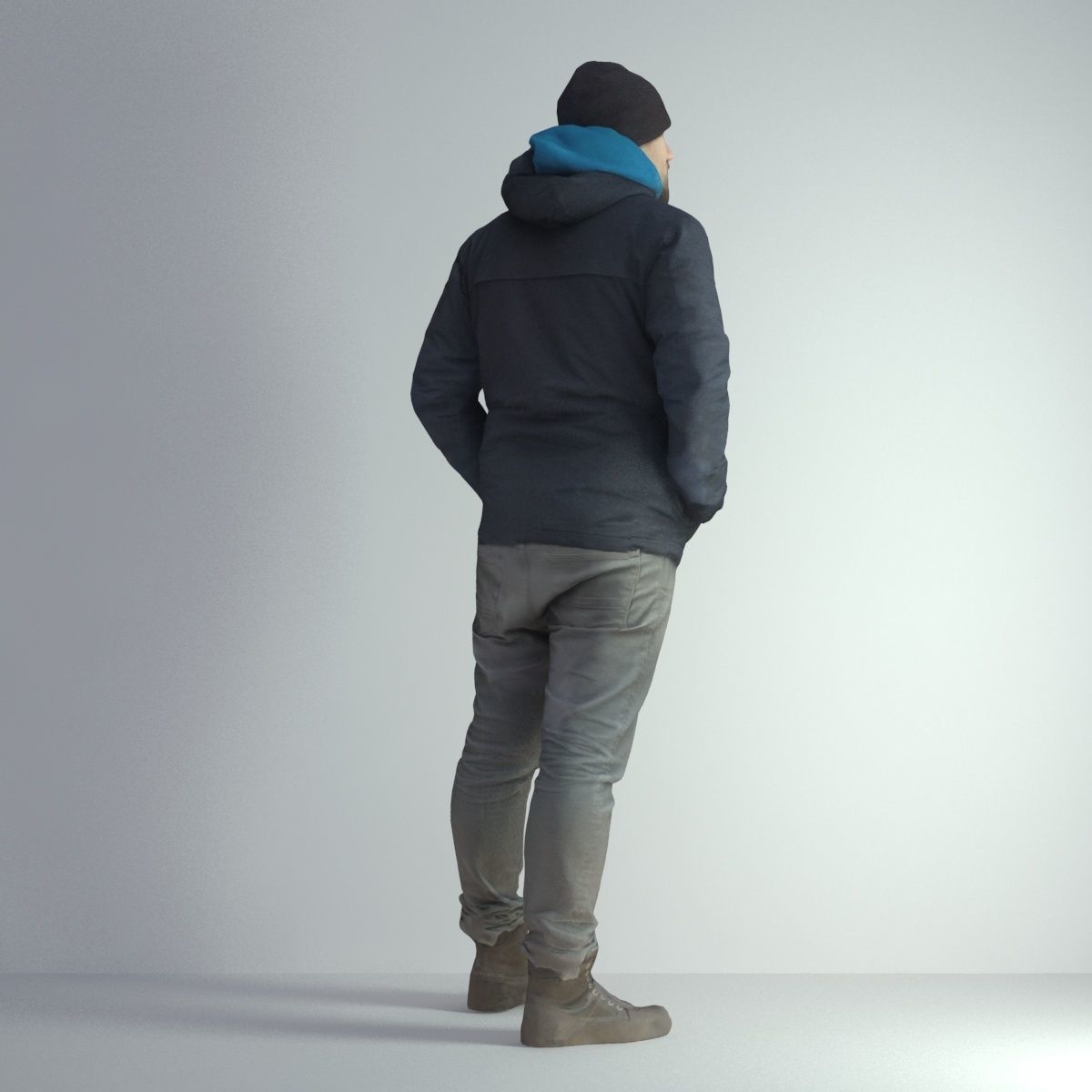 3D Scan Man Winter 001 3D model_19
