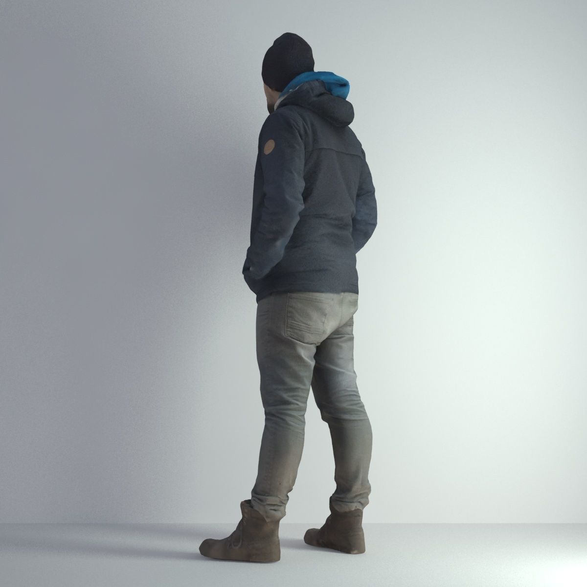 3D Scan Man Winter 001 3D model_29