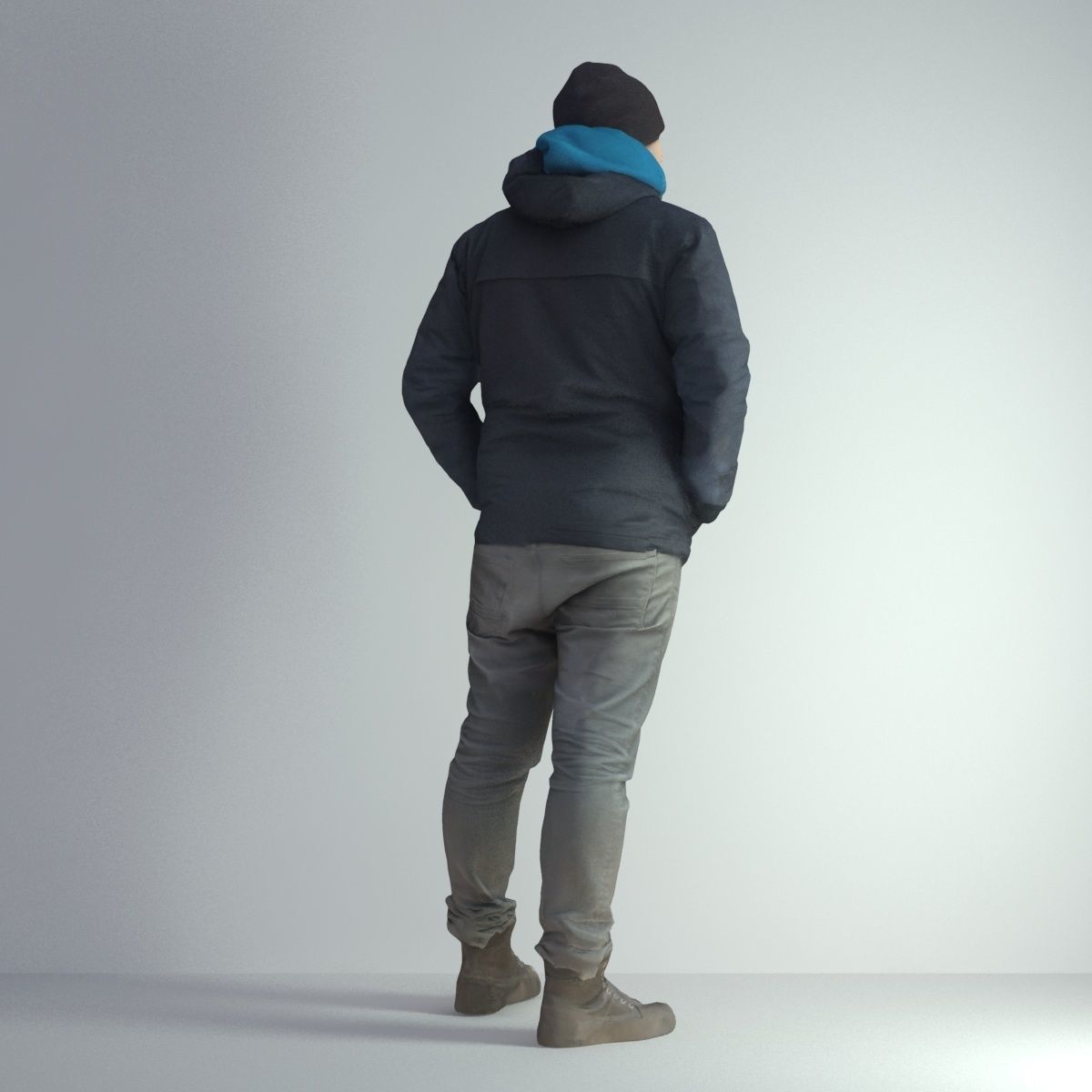 3D Scan Man Winter 001 3D model_20