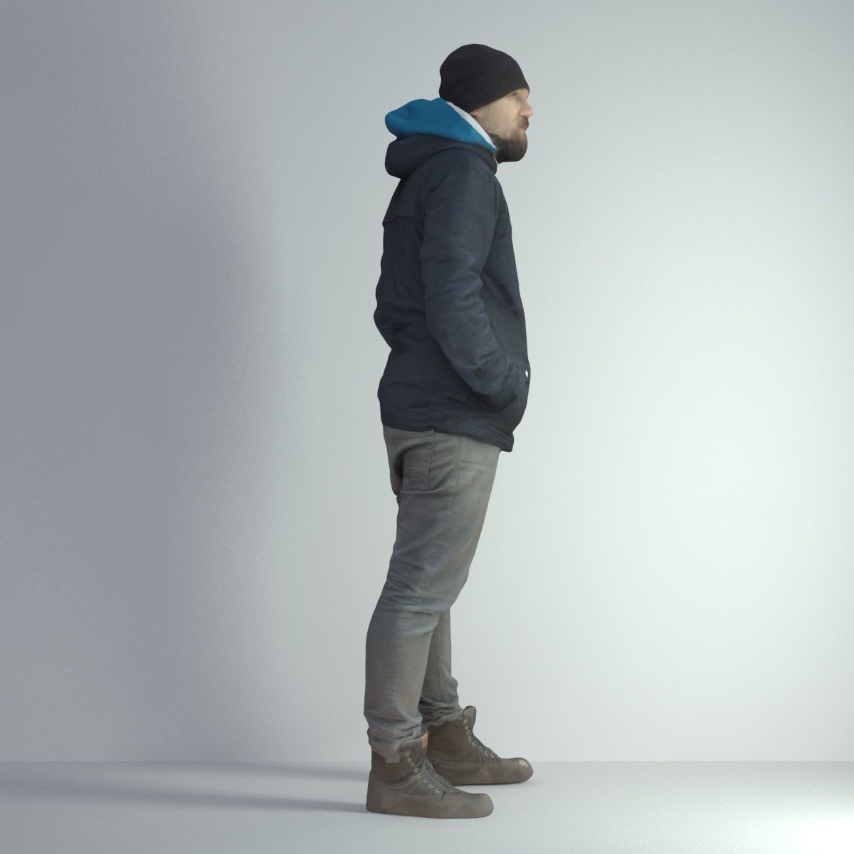 3D Scan Man Winter 001 3D model_15