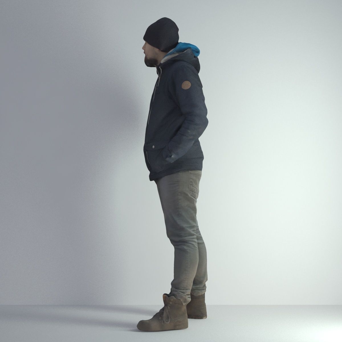 3D Scan Man Winter 001 3D model_33