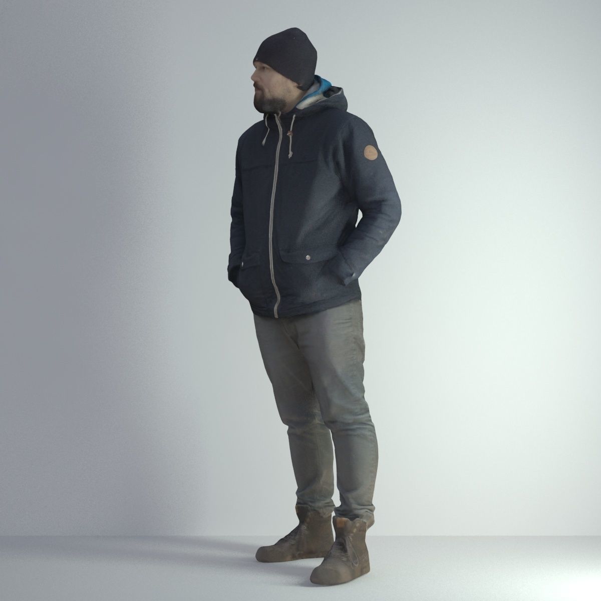 3D Scan Man Winter 001 3D model_37