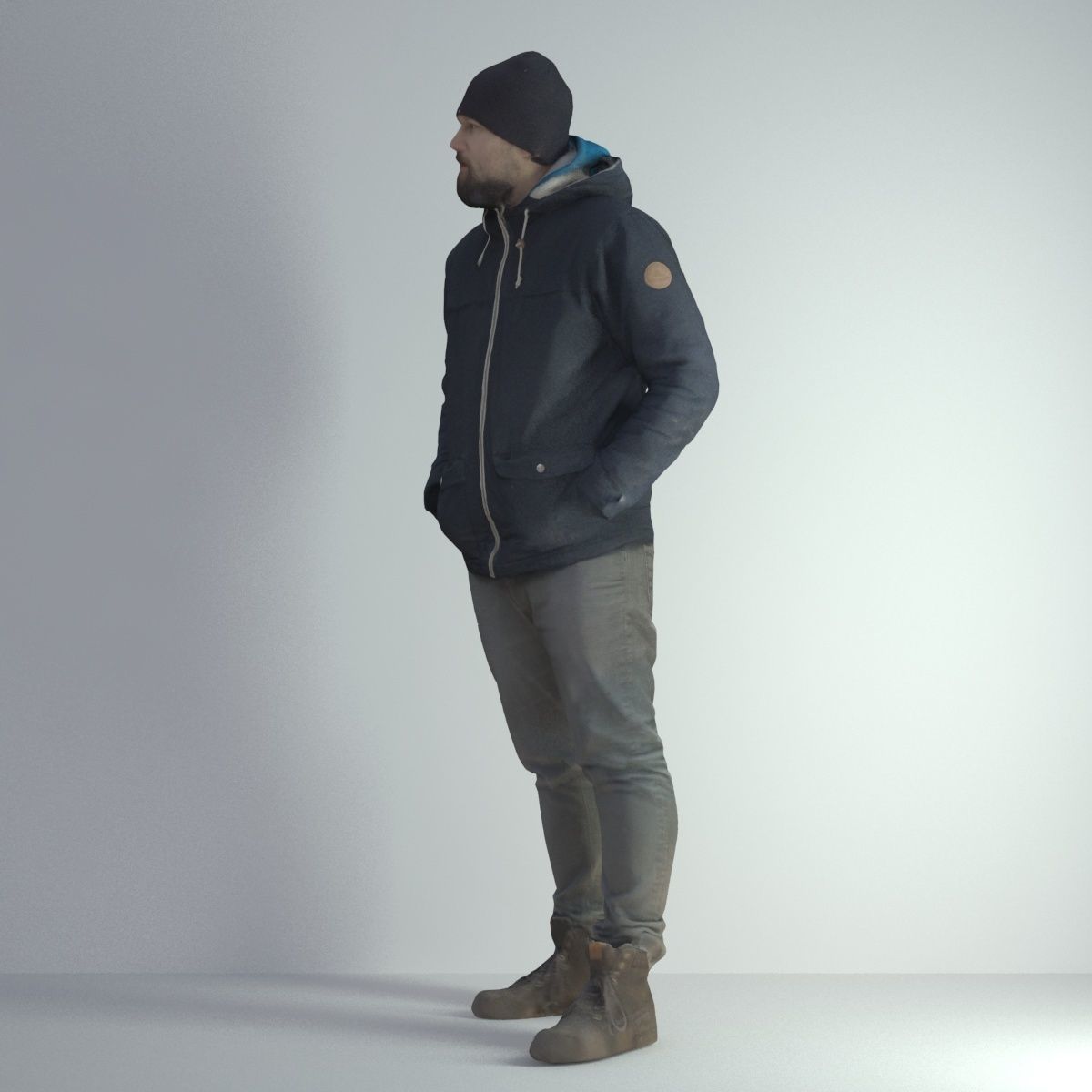 3D Scan Man Winter 001 3D model_36