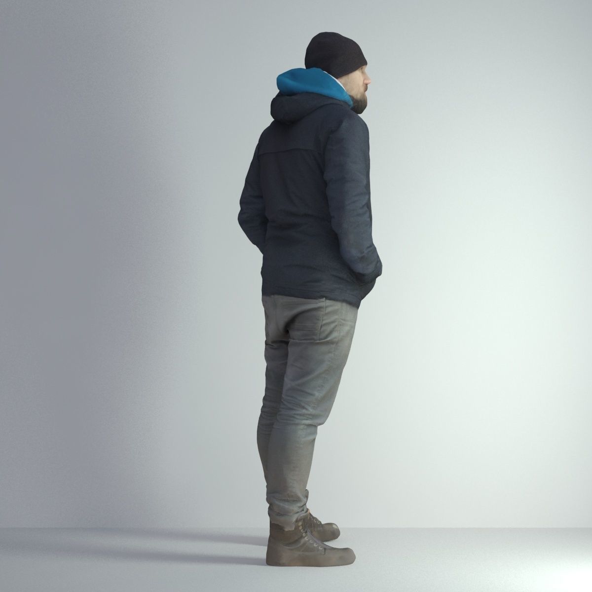 3D Scan Man Winter 001 3D model_17