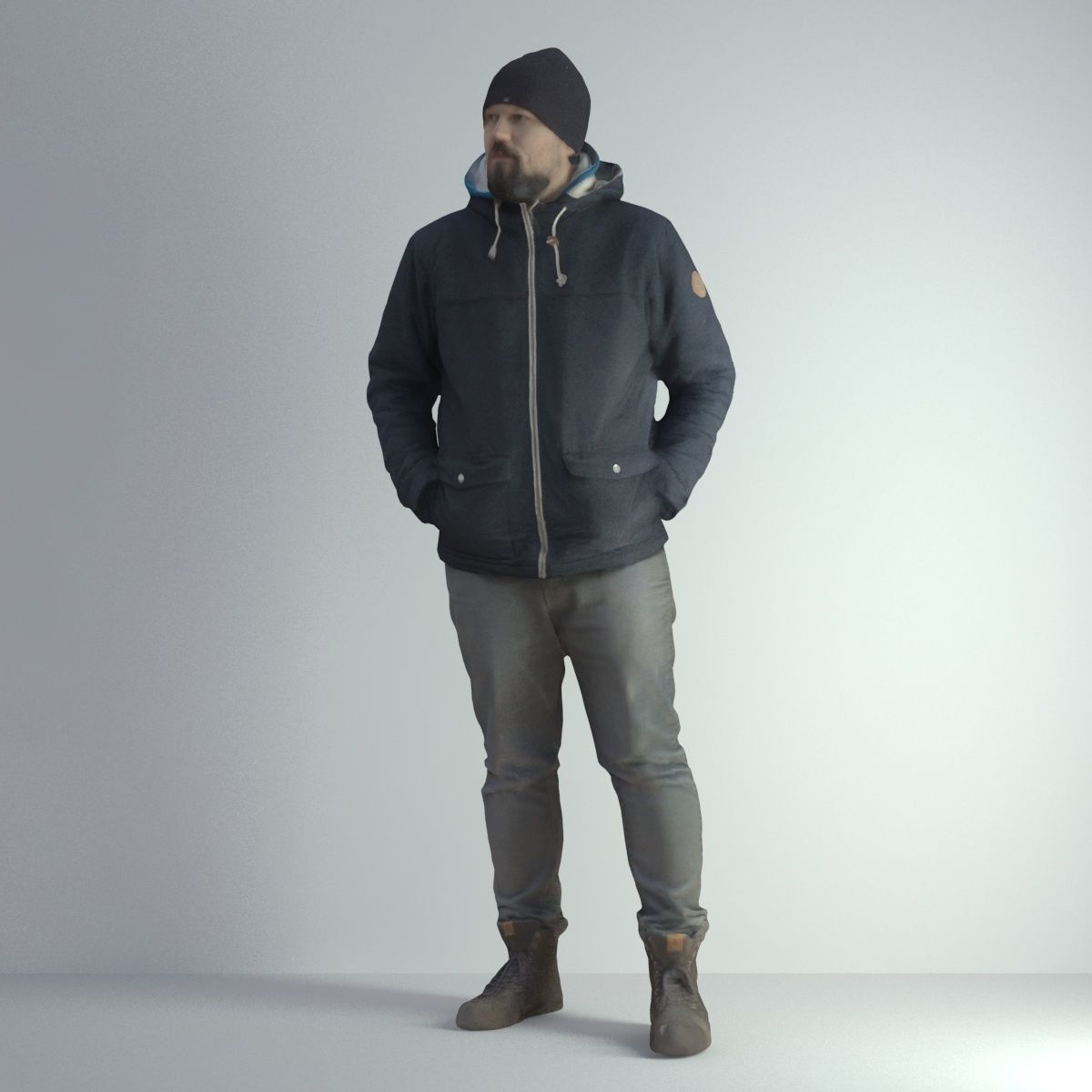 3D Scan Man Winter 001 3D model_40