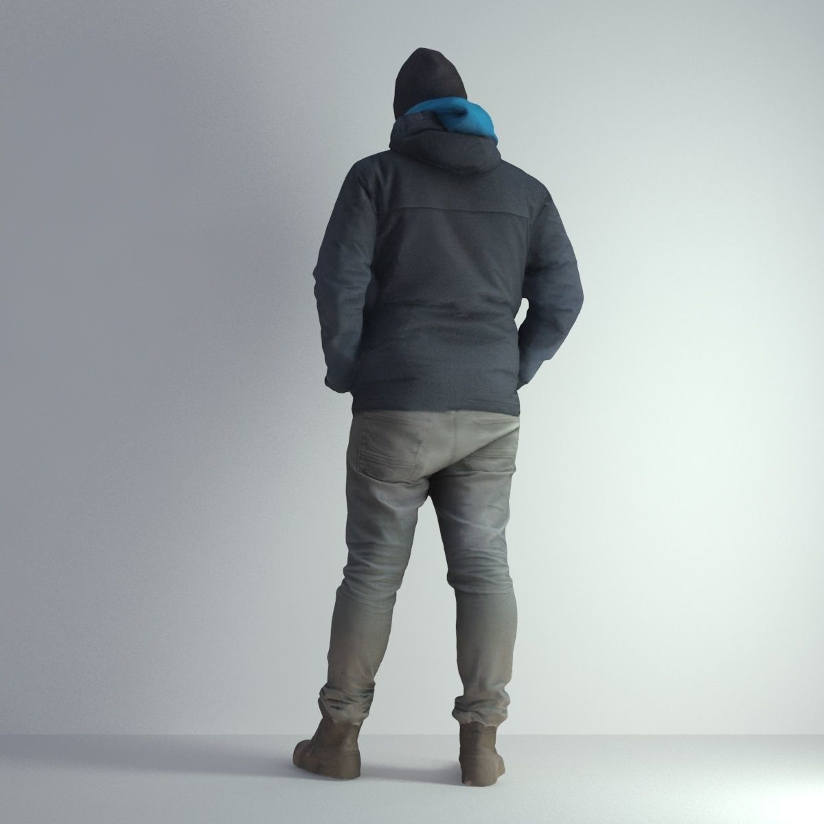 3D Scan Man Winter 001 3D model_25