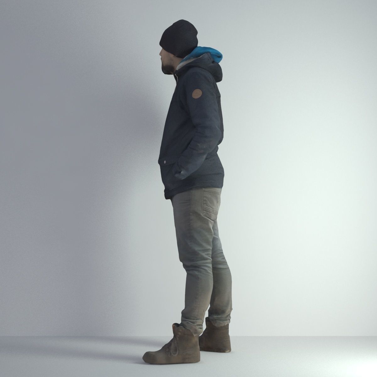 3D Scan Man Winter 001 3D model_32