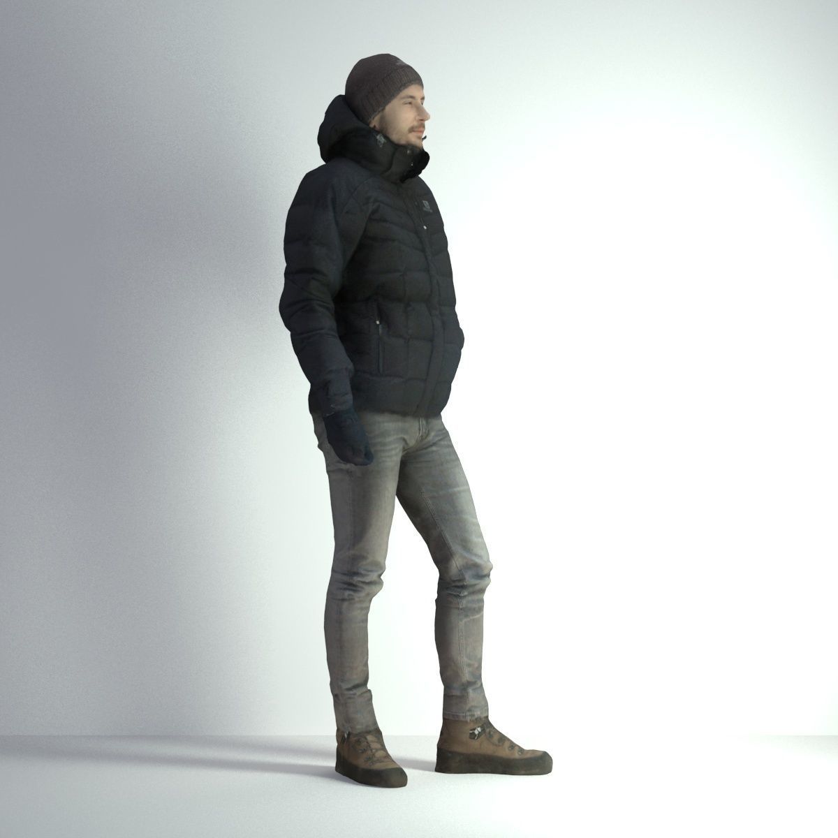 3D Scan Man Winter 003 3D model_12