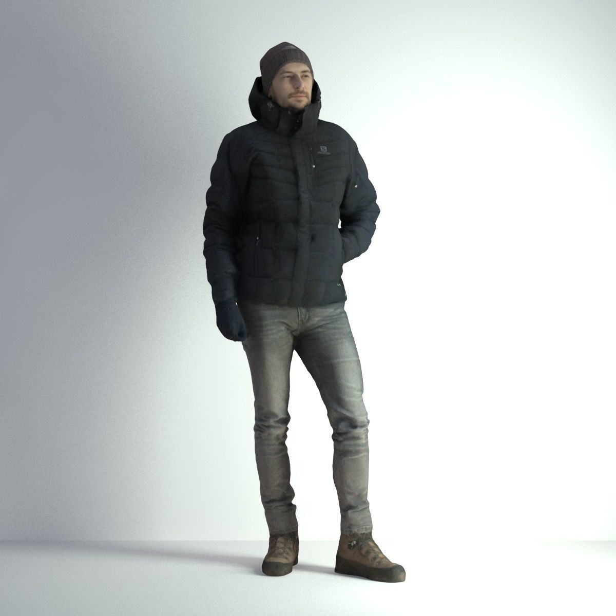 3D Scan Man Winter 003 3D model_8