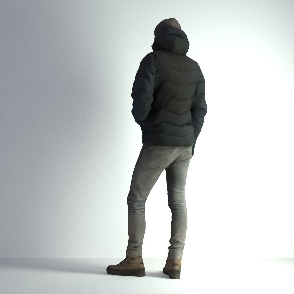 3D Scan Man Winter 003 3D model_2