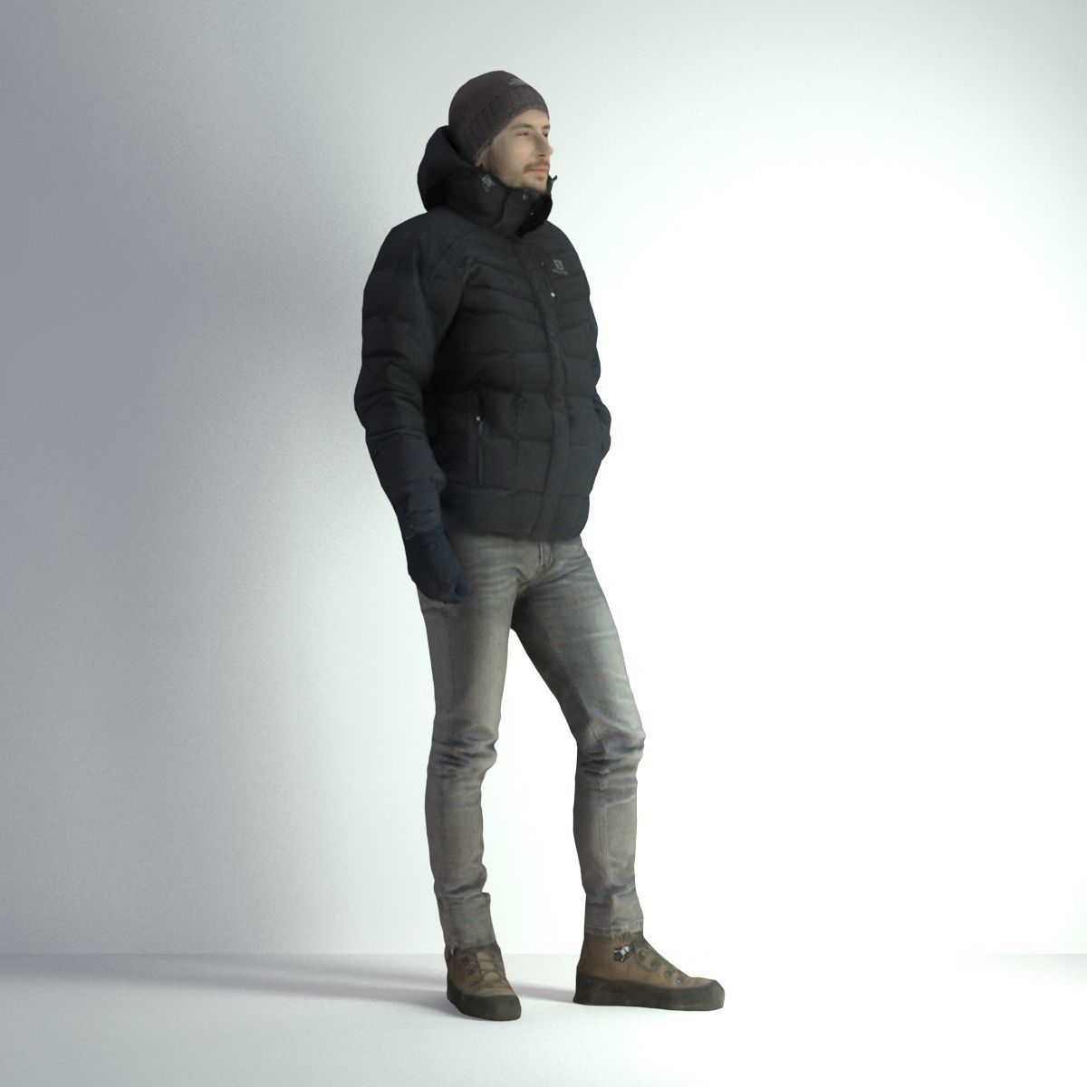 3D Scan Man Winter 003 3D model_11