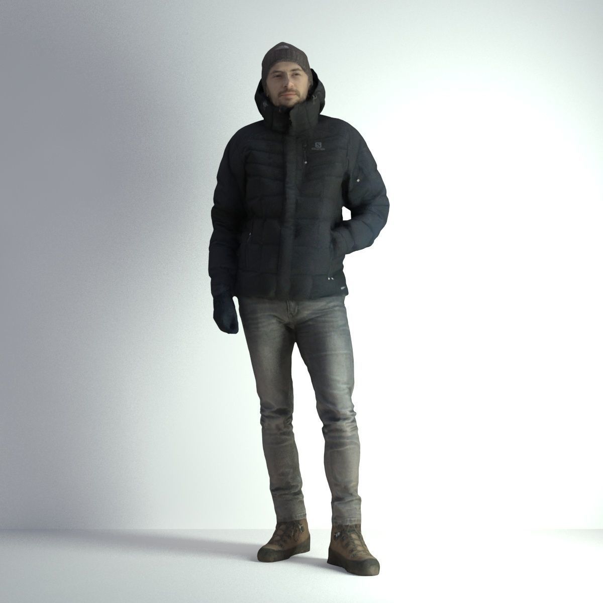 3D Scan Man Winter 003 3D model_6