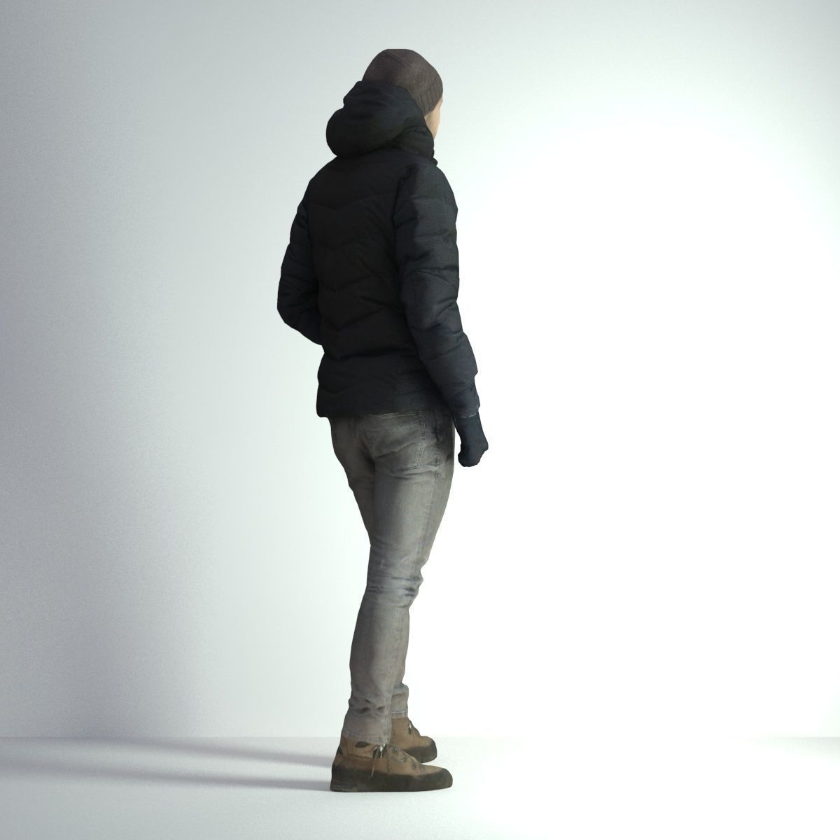 3D Scan Man Winter 003 3D model_19