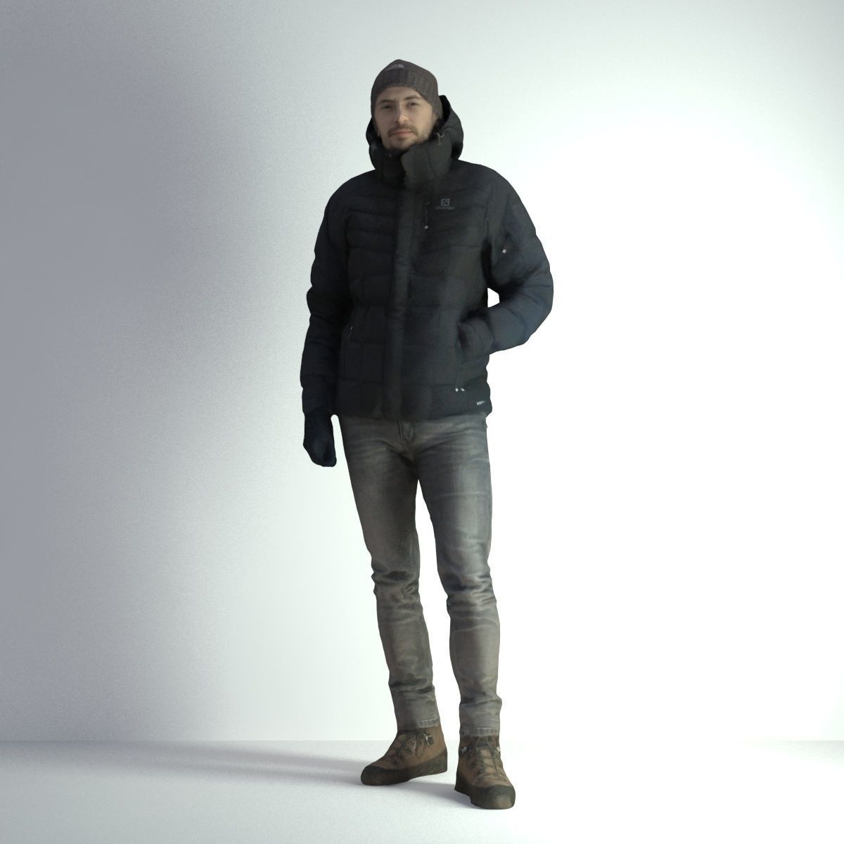 3D Scan Man Winter 003 3D model_5