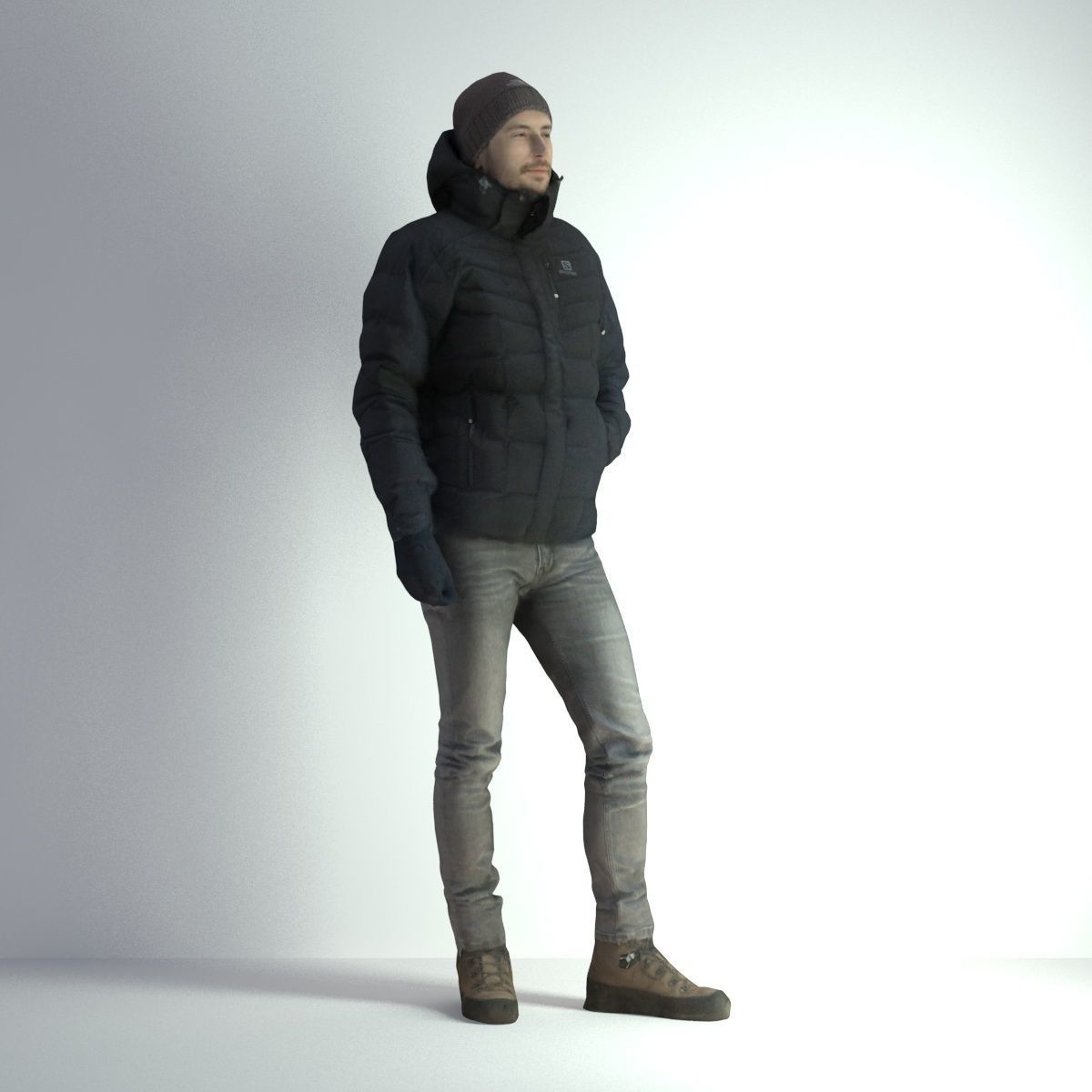 3D Scan Man Winter 003 3D model_10