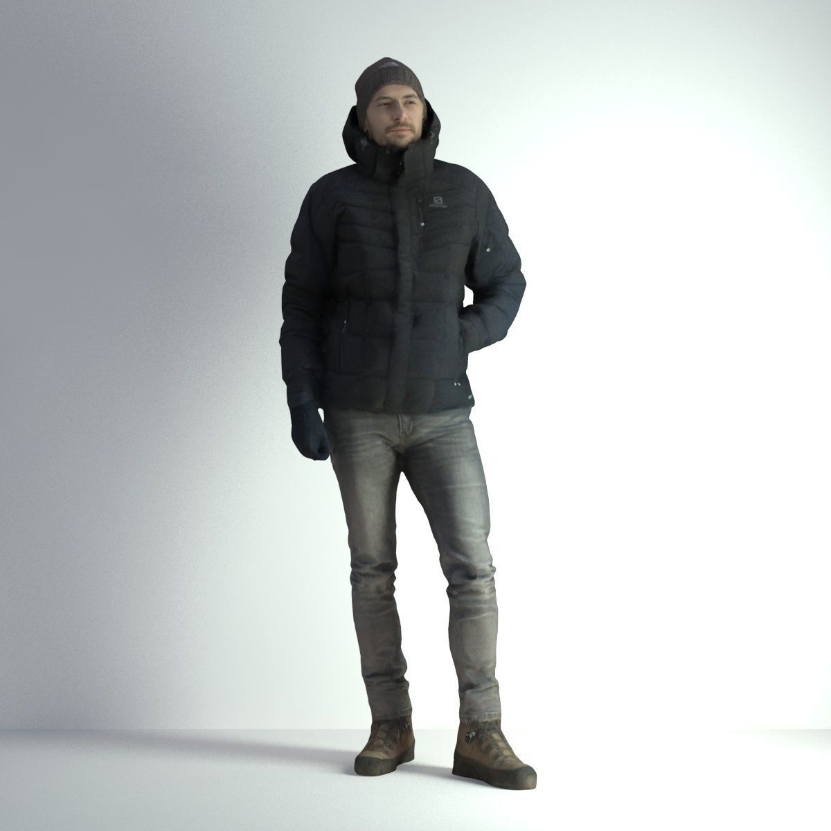 3D Scan Man Winter 003 3D model_7