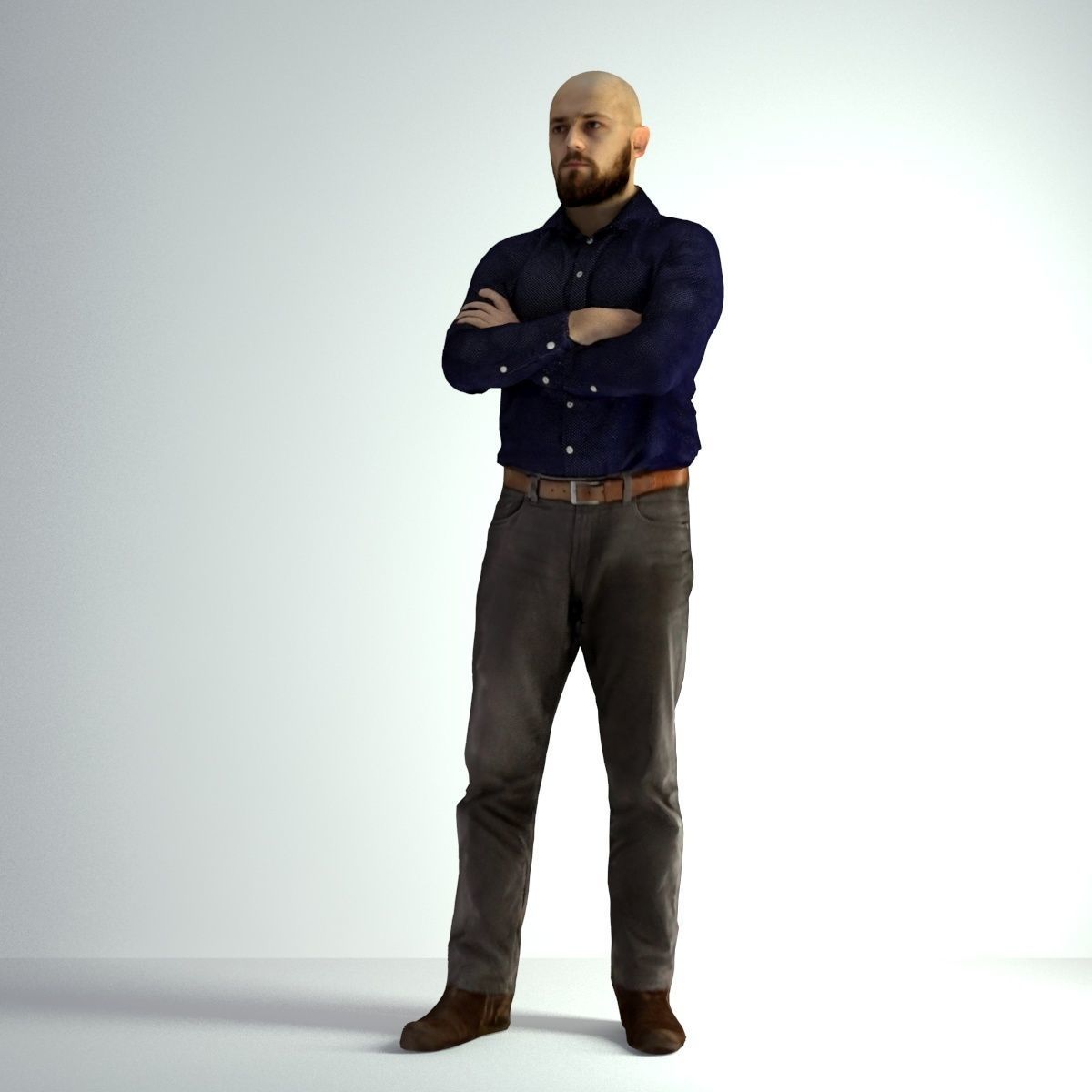 3D Scan Man Office 004 3D model_39