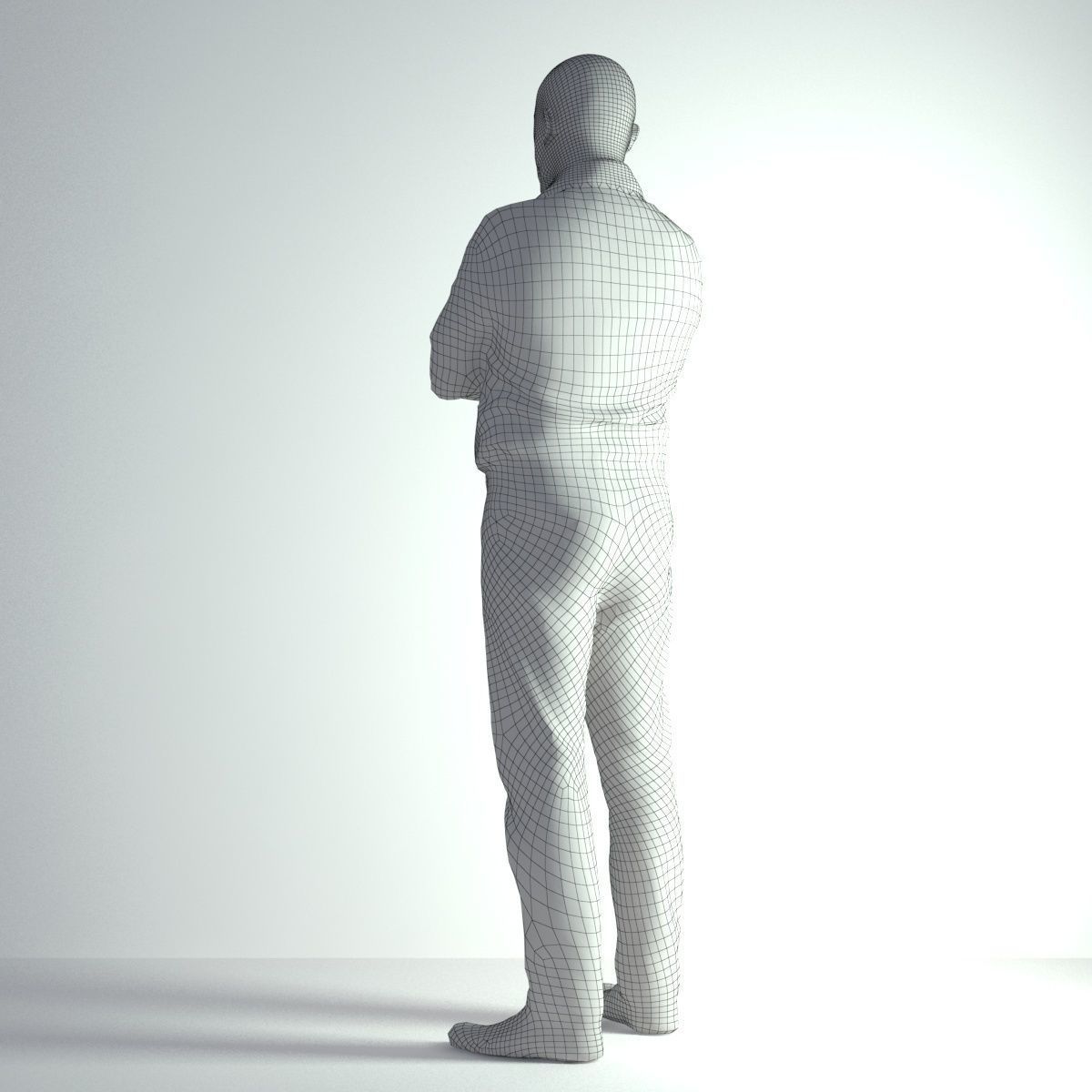 3D Scan Man Office 004 3D model_3