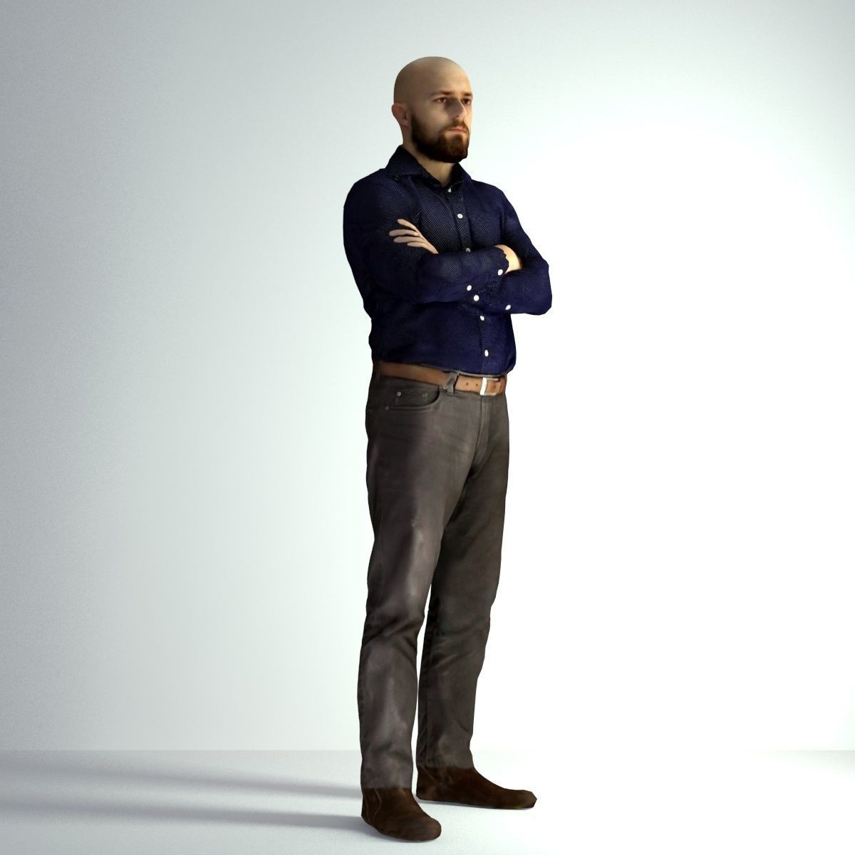 3D Scan Man Office 004 3D model_9