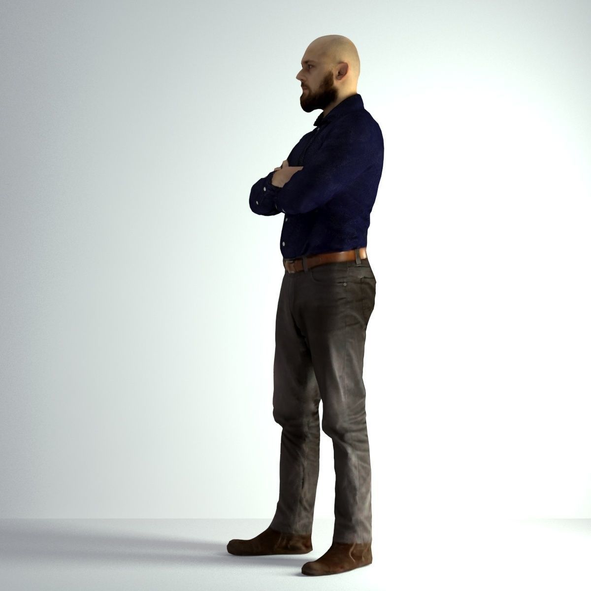 3D Scan Man Office 004 3D model_34