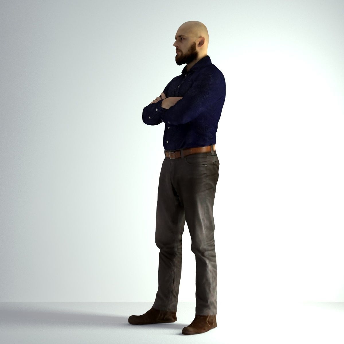 3D Scan Man Office 004 3D model_35