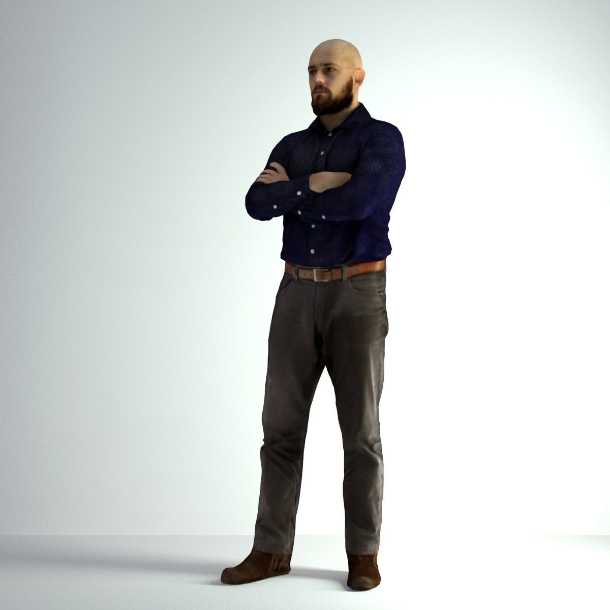 3D Scan Man Office 004 3D model_38