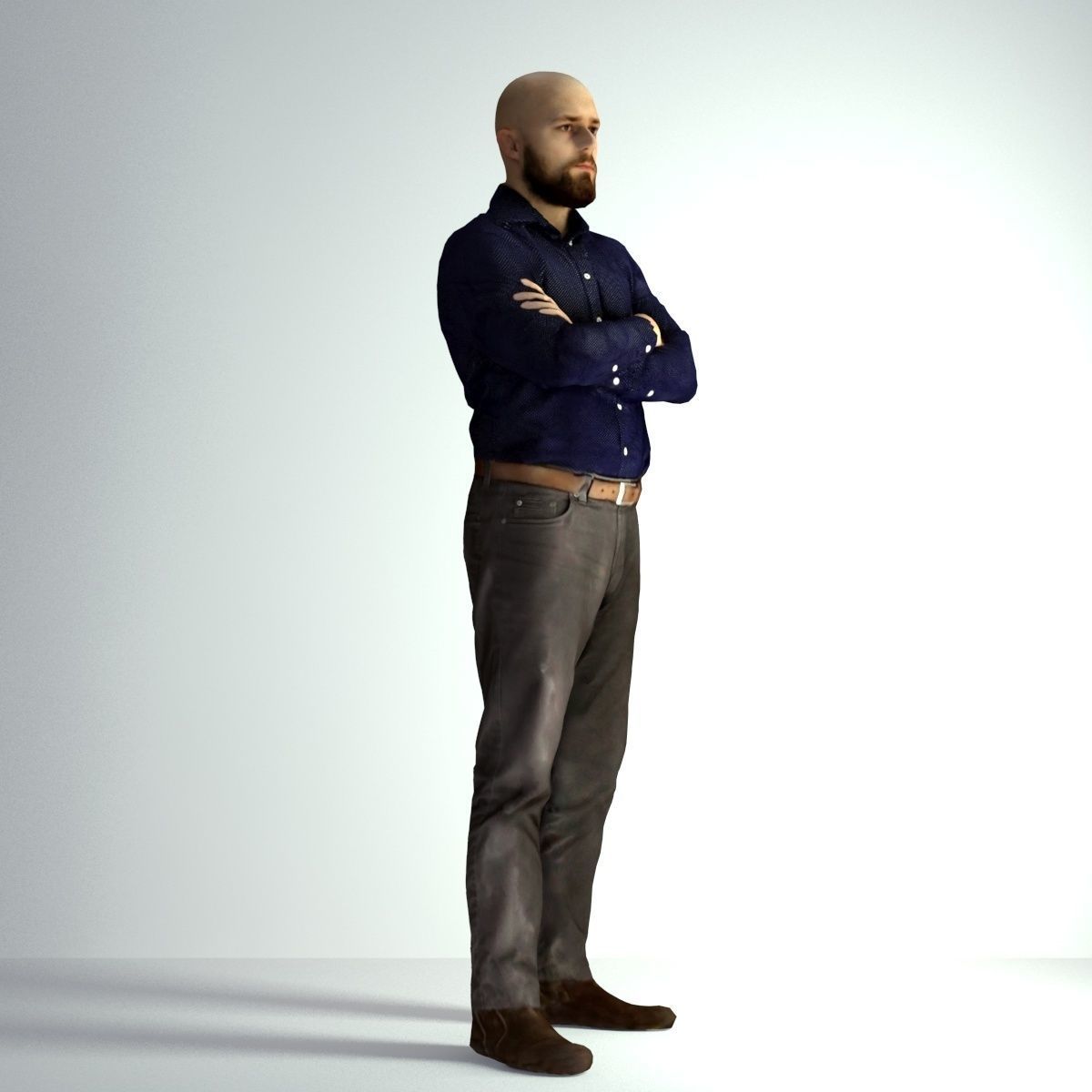 3D Scan Man Office 004 3D model_10