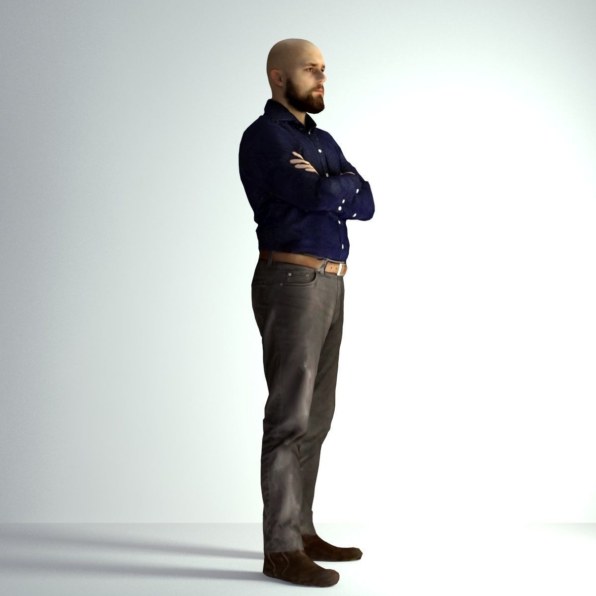 3D Scan Man Office 004 3D model_11