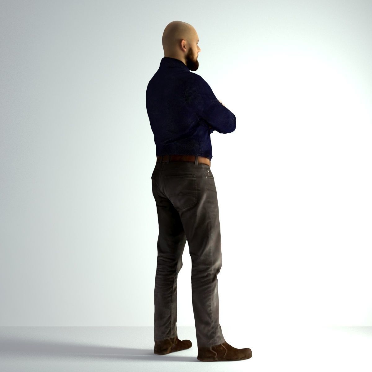 3D Scan Man Office 004 3D model_17