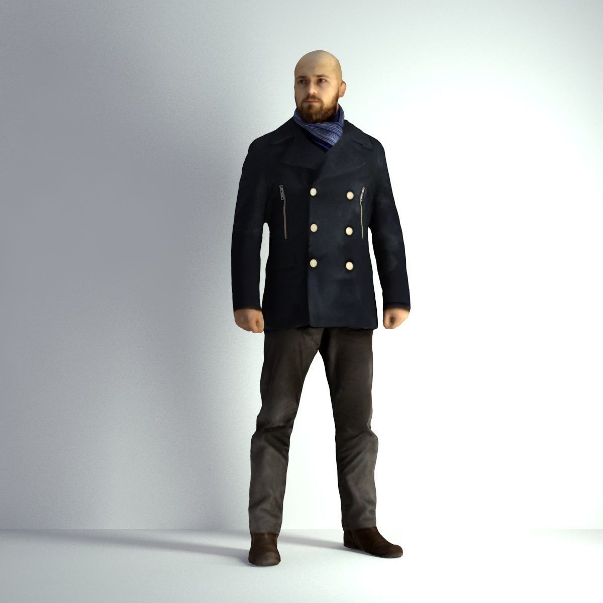 3D Scan Man Winter 005 3D model_39