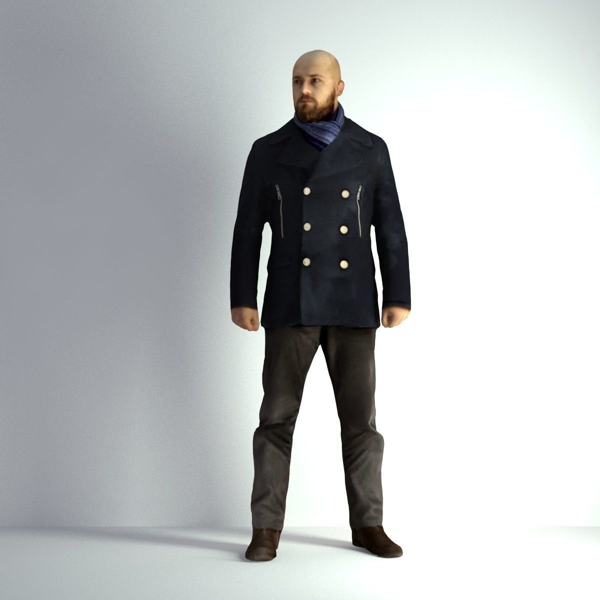 3D Scan Man Winter 005 3D model_38