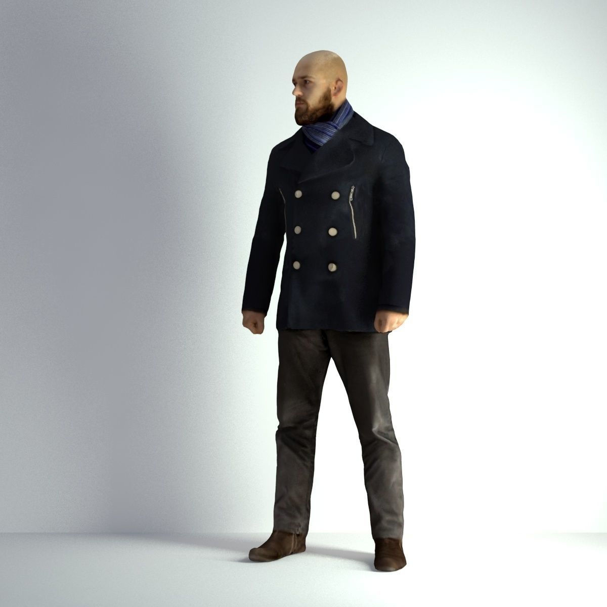 3D Scan Man Winter 005 3D model_35