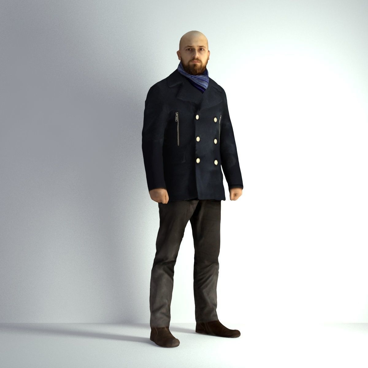 3D Scan Man Winter 005 3D model_5