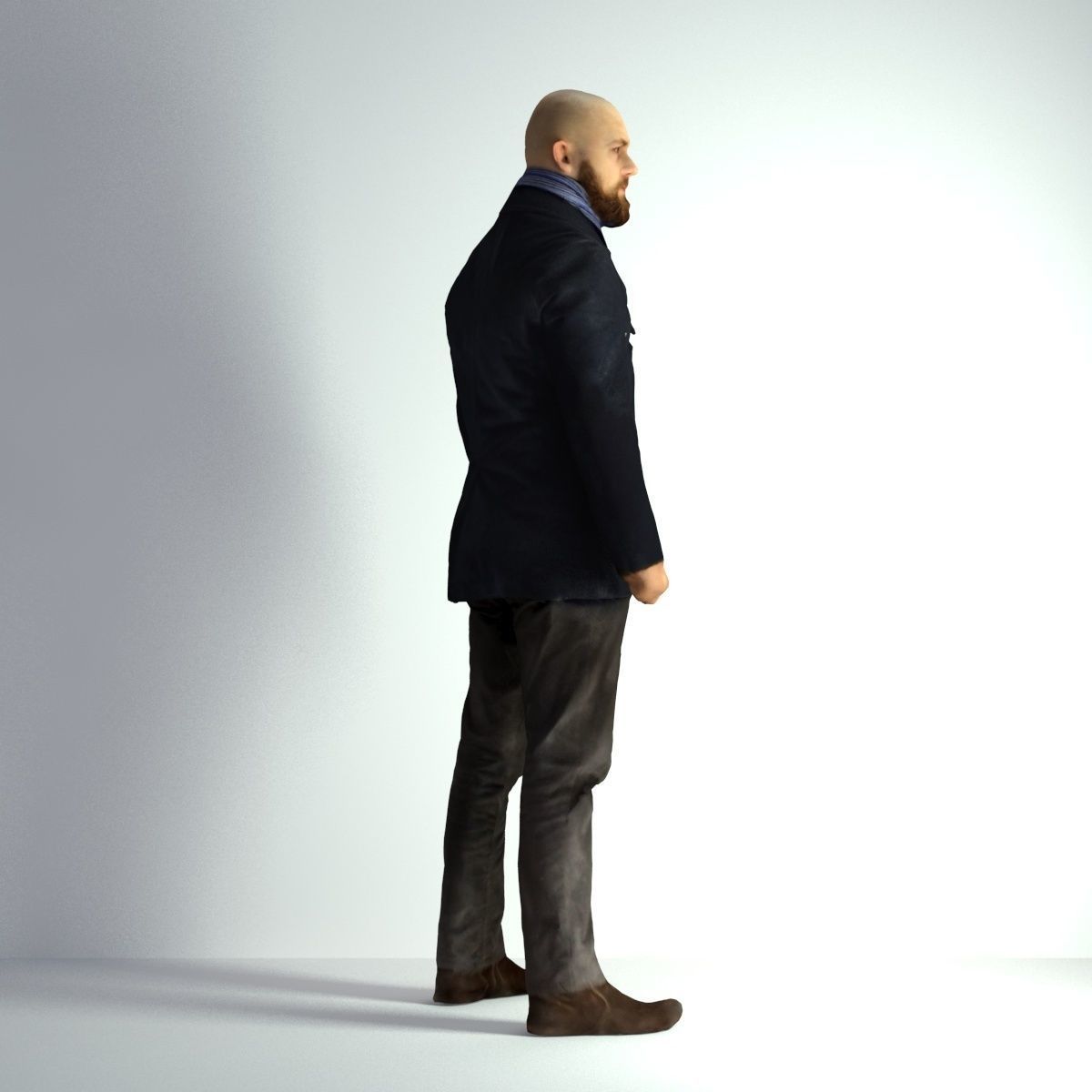 3D Scan Man Winter 005 3D model_13